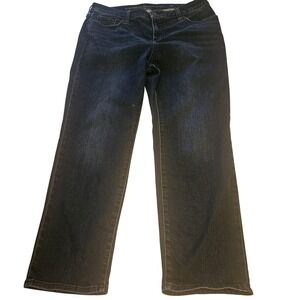 Chicos Jeans‎ Womens 12 Slimming Girlfriend Slim Leg Crop Stretch Denim Pants